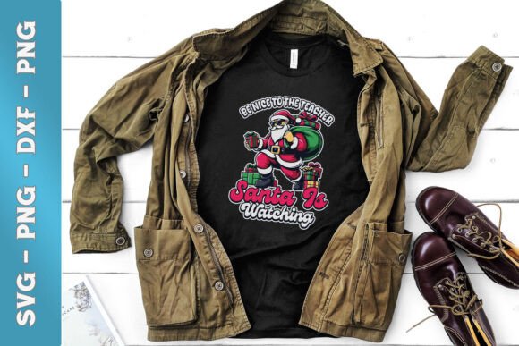 Be Nice to Teacher Santa SVG for Crafts and Graphics