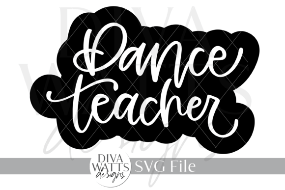Dance Teacher Art Illustration SVG for Crafts & Graphics