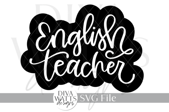 English Teacher Art Design SVG for Crafts and Graphics
