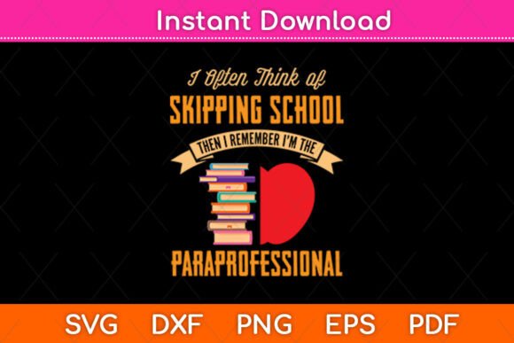 Funny Paraprofessional Skipping School: Graphics for Crafts