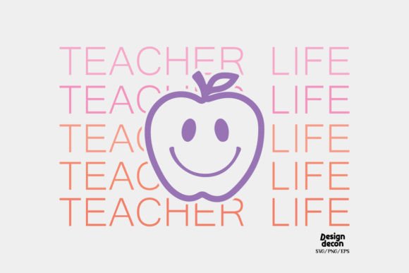 Retro Teacher Apple SVG for Crafts & Graphics