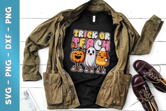 Retro Teacher Halloween Graphics for Crafts