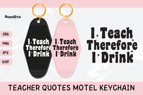 Reviewing Teacher Sayings Motel Keychain SVG 5