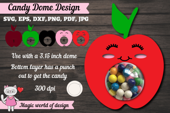 Teacher Candy Dome SVG: Graphics for Crafts & Blogs