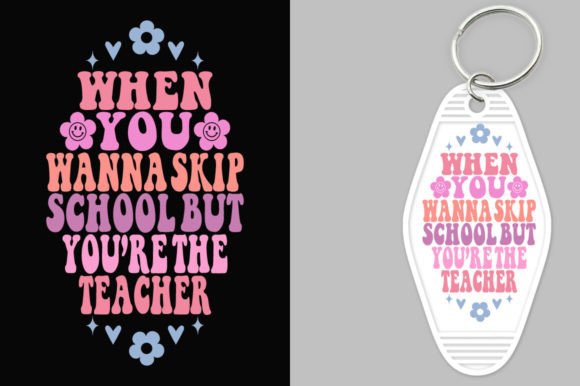 Teacher Key Chain SVG for Crafts and Graphics