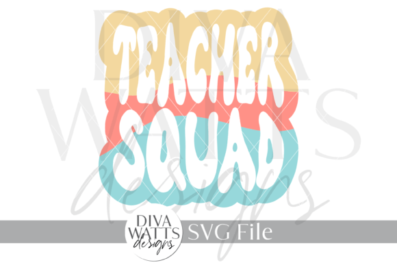 Teacher Squad SVG: Bold Graphics for Crafts