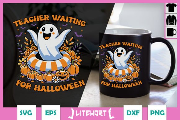 Teacher Waiting for Halloween SVG: Graphics & Crafts