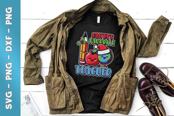 Teacher Xmas Santa SVG for Crafts & Graphics
